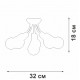 Потолочная люстра Vitaluce V3927-1/6PL