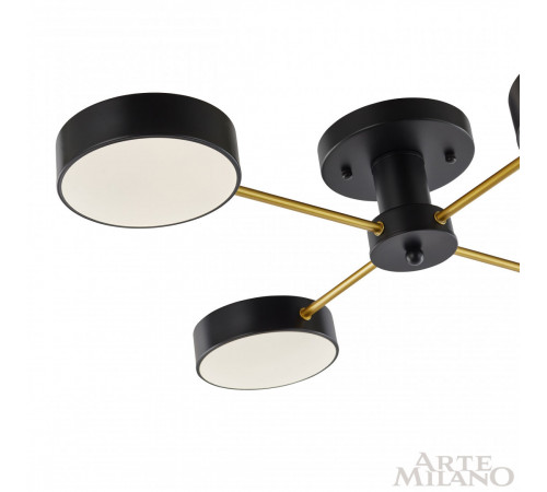 Потолочная люстра Arte Milano Ferrara 252006/4 Bk/Bk Потолочная люстра Arte Milano Ferrara 252006/4 Bk/Bk