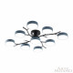 Потолочная люстра Arte Milano Ferrara 256606/8+1 Bk/Gr
