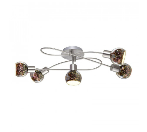 Потолочная люстра Arte Lamp Illusione A6125PL-5SS Потолочная люстра Arte Lamp Illusione A6125PL-5SS