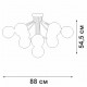 Потолочная люстра Vitaluce V42870-8/10PL