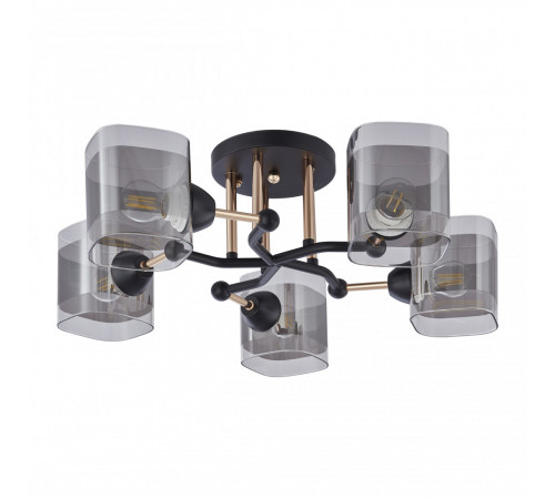 Потолочная люстра Arte Milano Amalfi 324308/5 BK+FG Потолочная люстра Arte Milano Amalfi 324308/5 BK+FG