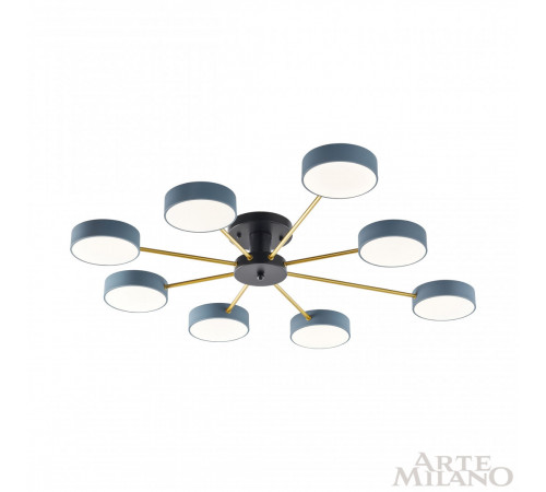 Потолочная люстра Arte Milano Ferrara 252006/8 Bk/Gr Потолочная люстра Arte Milano Ferrara 252006/8 Bk/Gr