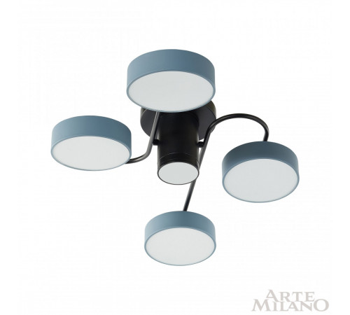 Потолочная люстра Arte Milano Ferrara 253039/4+1 Bk/Gr Потолочная люстра Arte Milano Ferrara 253039/4+1 Bk/Gr