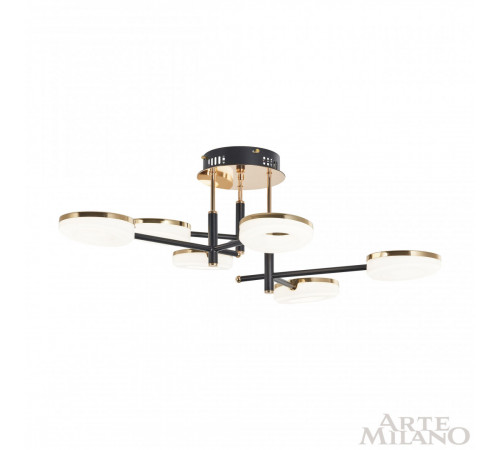 Потолочная люстра Arte Milano Ferrara 272999/6 BK/GD Потолочная люстра Arte Milano Ferrara 272999/6 BK/GD