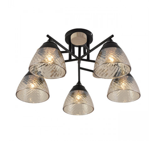 Потолочная люстра Seven Fires Aislin SF3375/5C-BK-WD-AM