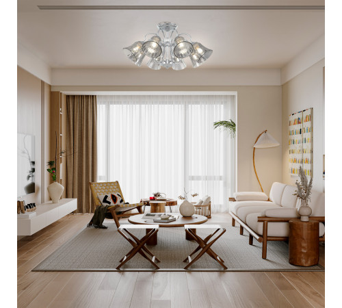 Потолочная люстра Arte Milano 340800/8 CR Потолочная люстра Arte Milano 340800/8 CR