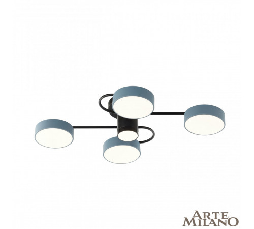 Потолочная люстра Arte Milano Ferrara 253039/4+1 Bk/Gr Потолочная люстра Arte Milano Ferrara 253039/4+1 Bk/Gr