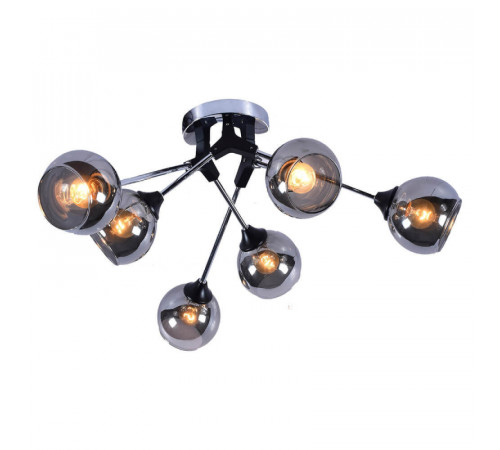 Потолочная люстра Seven Fires Ширли SF3308/6C-MBK-CR Потолочная люстра Seven Fires Ширли SF3308/6C-MBK-CR
