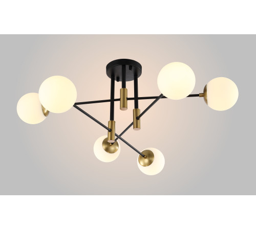 Потолочная люстра Crystal Lux Fidel FIDEL PL6 BLACK