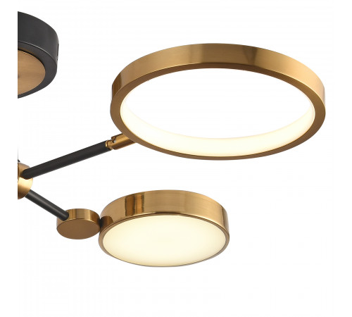 Потолочная люстра Natali Kovaltseva LED LAMPS 81102/4C BRASS BLACK