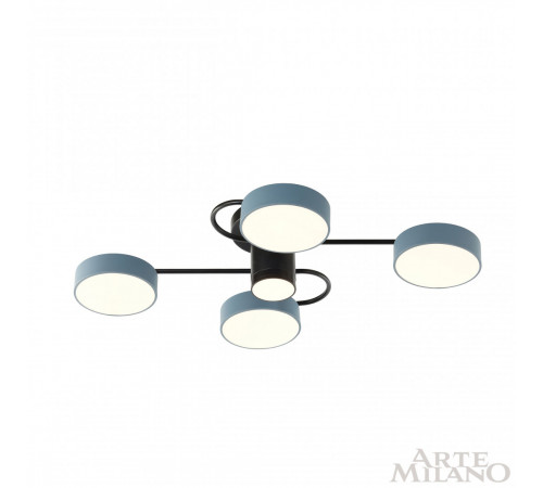 Потолочная люстра Arte Milano Ferrara 253039/4+1 Bk/Gr Потолочная люстра Arte Milano Ferrara 253039/4+1 Bk/Gr
