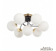 Потолочная люстра Arte Milano Neapolis 276408/6+1 BK/GD
