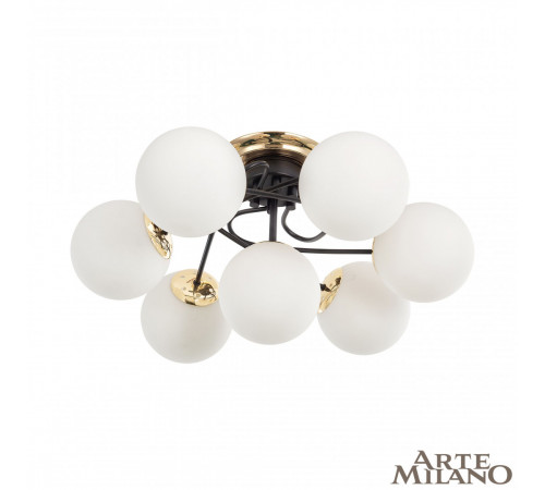 Потолочная люстра Arte Milano Neapolis 276408/6+1 BK/GD