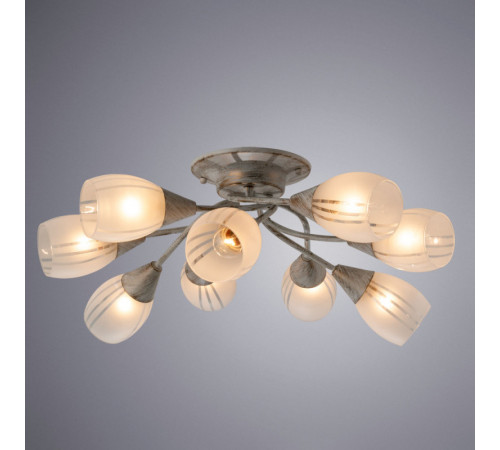 Потолочная люстра ARTE Lamp A2701PL-9WG Потолочная люстра ARTE Lamp A2701PL-9WG