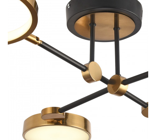 Потолочная люстра Natali Kovaltseva LED LAMPS 81102/4C BRASS BLACK
