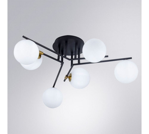 Потолочная люстра Arte Lamp Gemini A2243PL-6BK Потолочная люстра Arte Lamp Gemini A2243PL-6BK