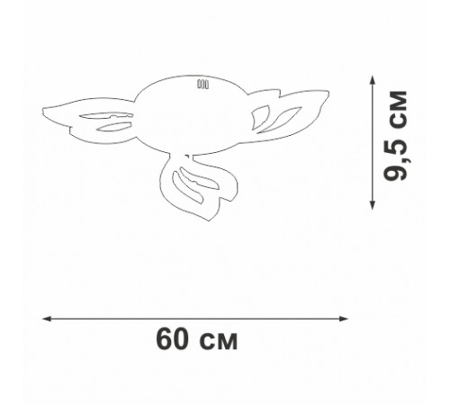 Потолочная люстра Vitaluce V3893-0/3PL Потолочная люстра Vitaluce V3893-0/3PL