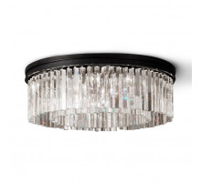 Потолочная люстра Delight Collection 1920s Odeon KR0387C-10B/P black/clear