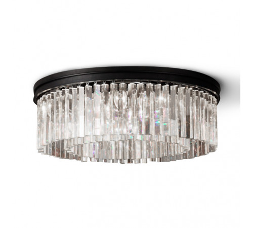Потолочная люстра Delight Collection 1920s Odeon KR0387C-10B/P black/clear Потолочная люстра Delight Collection 1920s Odeon KR0387C-10B/P black/clear
