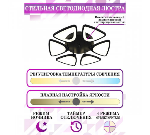Потолочная люстра Natali Kovaltseva Kirke INNOVATION STYLE 83045 BLACK Потолочная люстра Natali Kovaltseva Kirke INNOVATION STYLE 83045 BLACK