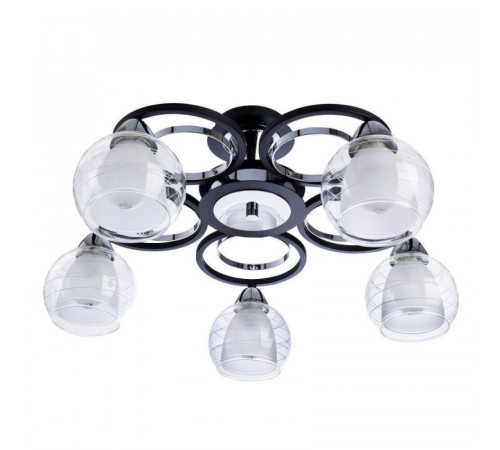 Потолочная люстра Arte Lamp Ginevra A1604PL-5BK Потолочная люстра Arte Lamp Ginevra A1604PL-5BK
