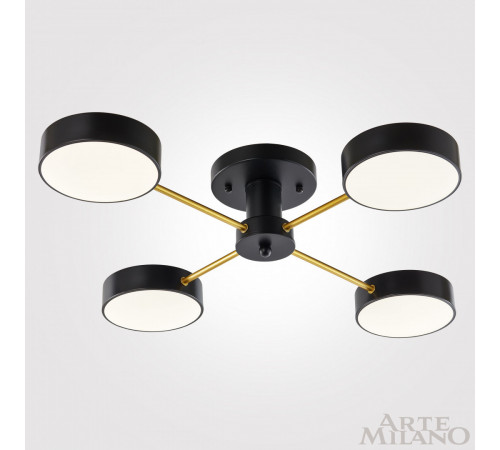 Потолочная люстра Arte Milano Ferrara 252006/4 Bk/Bk Потолочная люстра Arte Milano Ferrara 252006/4 Bk/Bk