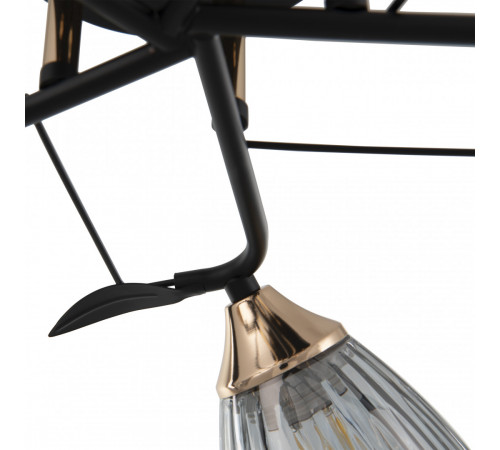 Потолочная люстра Arte Milano Amalfi 322610/5 BK+FG Потолочная люстра Arte Milano Amalfi 322610/5 BK+FG