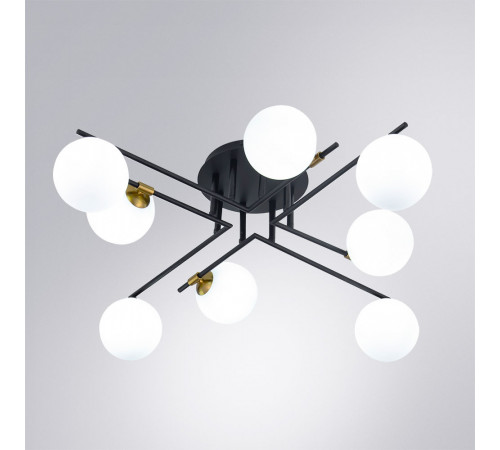 Потолочная люстра Arte Lamp Gemini A2243PL-8BK Потолочная люстра Arte Lamp Gemini A2243PL-8BK