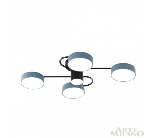 Потолочная люстра Arte Milano Ferrara 253039/4+1 Bk/Gr Потолочная люстра Arte Milano Ferrara 253039/4+1 Bk/Gr