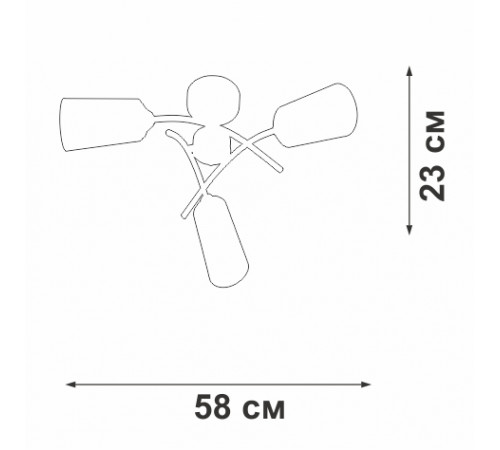 Потолочная люстра Vitaluce V2850-1/3PL
