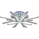 Потолочная люстра Reluce 09824-3.3-4+4C CR (RGB)