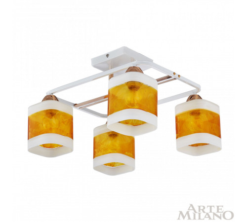 Потолочная люстра Arte Milano Amalfi 322008/4 WH+FG Потолочная люстра Arte Milano Amalfi 322008/4 WH+FG