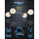 Потолочная люстра Seven Fires Dzhoeri SF3358/4C-GD-CR-WT