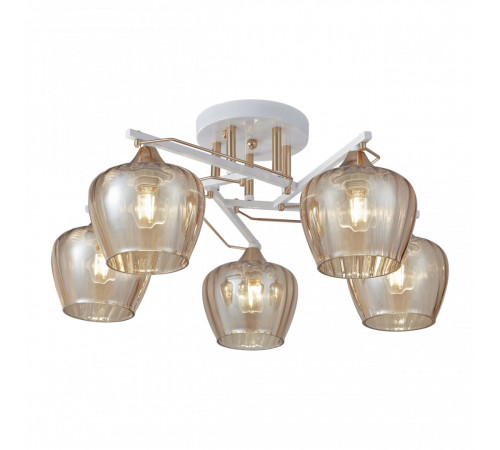 Потолочная люстра Arte Milano Amalfi 329508/5 WH+FG Потолочная люстра Arte Milano Amalfi 329508/5 WH+FG