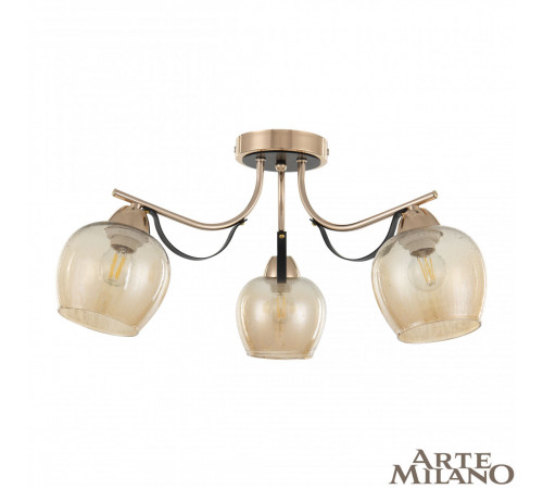 Потолочная люстра Arte Milano Amalfi 322306/3 FG+BK Потолочная люстра Arte Milano Amalfi 322306/3 FG+BK