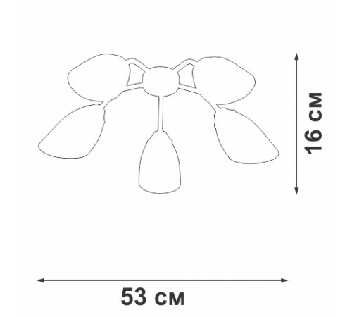 Потолочная люстра Vitaluce V31950/5PL Потолочная люстра Vitaluce V31950/5PL