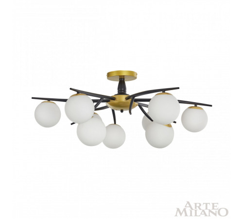 Потолочная люстра Arte Milano Neapolis 273408/9 BK/GD