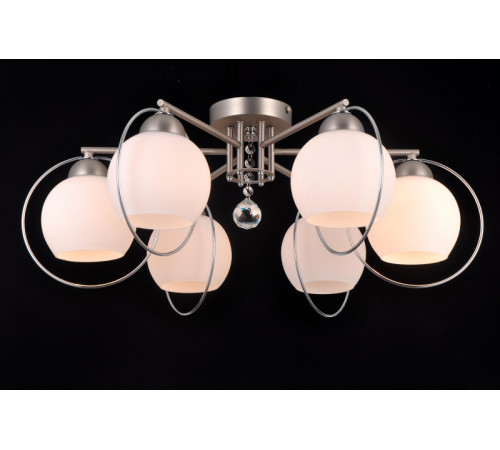 Потолочная люстра Natali Kovaltseva SPHERE II 81051-6C SATIN NICKEL