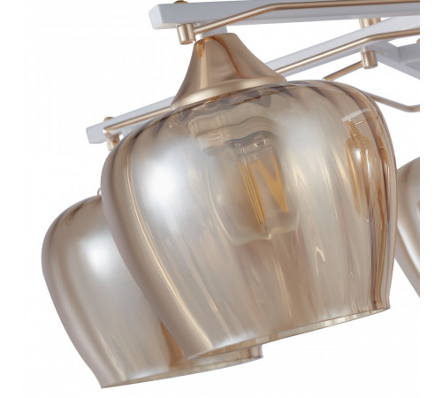 Потолочная люстра Arte Milano Amalfi 329508/5 WH+FG Потолочная люстра Arte Milano Amalfi 329508/5 WH+FG