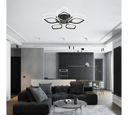 Потолочная люстра Natali Kovaltseva Real LED LAMPS 81200 BLACK Потолочная люстра Natali Kovaltseva Real LED LAMPS 81200 BLACK