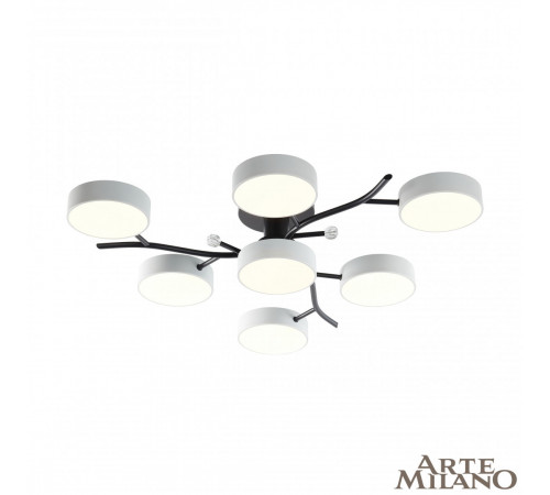 Потолочная люстра Arte Milano Ferrara 256606/6+1 Bk/Wh Потолочная люстра Arte Milano Ferrara 256606/6+1 Bk/Wh