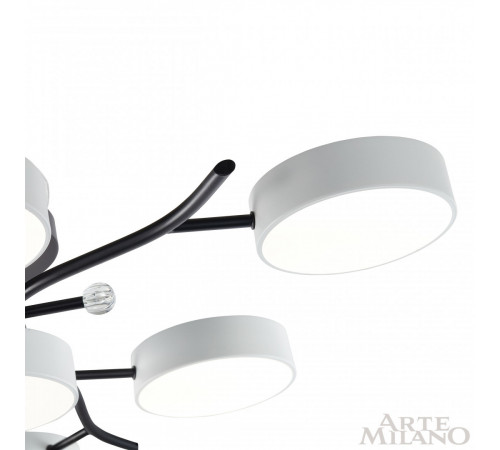 Потолочная люстра Arte Milano Ferrara 256606/6+1 Bk/Wh Потолочная люстра Arte Milano Ferrara 256606/6+1 Bk/Wh