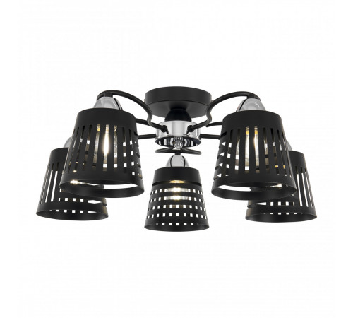 Потолочная люстра Arte Milano Amalfi 328207/5 BK.CR Потолочная люстра Arte Milano Amalfi 328207/5 BK.CR