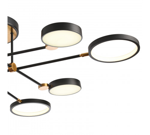 Потолочная люстра Natali Kovaltseva LED LAMPS 81102/6C BRASS BLACK Потолочная люстра Natali Kovaltseva LED LAMPS 81102/6C BRASS BLACK