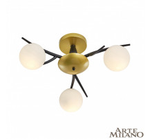 Потолочная люстра Arte Milano 273408/3 BK/GD