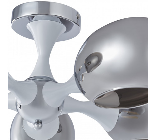 Потолочная люстра Arte Milano Napoli 329408/5 CR+WH Потолочная люстра Arte Milano Napoli 329408/5 CR+WH