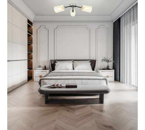 Потолочная люстра Arte Milano Napoli 326207/3 CR.BK Потолочная люстра Arte Milano Napoli 326207/3 CR.BK