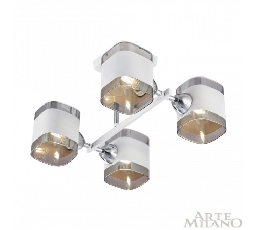 Потолочная люстра Arte Milano Amalfi 329809/4 WH+CR Потолочная люстра Arte Milano Amalfi 329809/4 WH+CR
