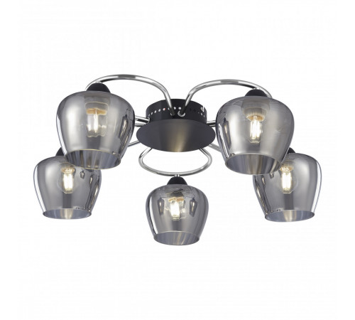 Потолочная люстра Arte Milano Amalfi 321508/5 CR+BK Потолочная люстра Arte Milano Amalfi 321508/5 CR+BK